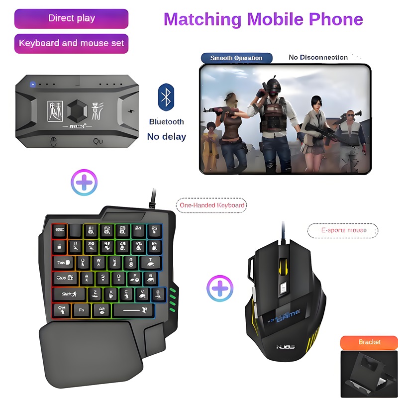 Gaming Keyboard And Mouse Combo - M1 Proゲームパッド携帯電話ゲームコンバーター マウスキーボードゲームコントローラー BT5.0 プログラマブルアダプター iOS