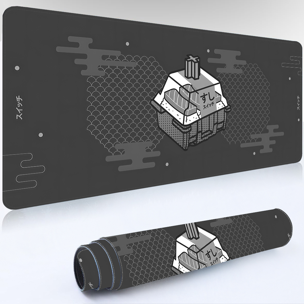 Gaming Keyboard And Mouse Combo - スイッチパッドかわいいゲーミングマウスパッドグレーメカニカルキーボードデスクマットコンピュータマットラップトップマウスパッドゲーマーオフィスカーペットマウスマット