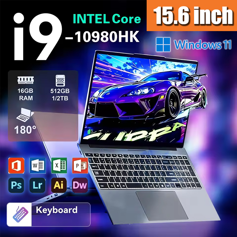 Gaming Keyboard Backlit - 15.6インチ Intel N95 搭載 ポータブルノートパソコン Windows11