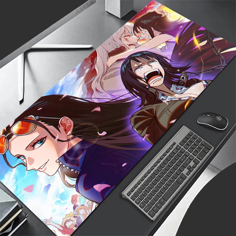 Gaming Keyboard Affordable - 日本セクシーアニメガールマウスパッドPCパープルゲーマーキャビネットマウスパッドかわいいワンピースキーボードラグXLラップトップニコ・ロビンデスクマット