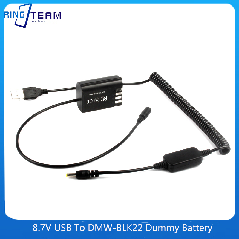 Coiled Usb Cable - DMW-BLK22 ダミーバッテリー DMW-DCC17 DCカプラー - 8.7V