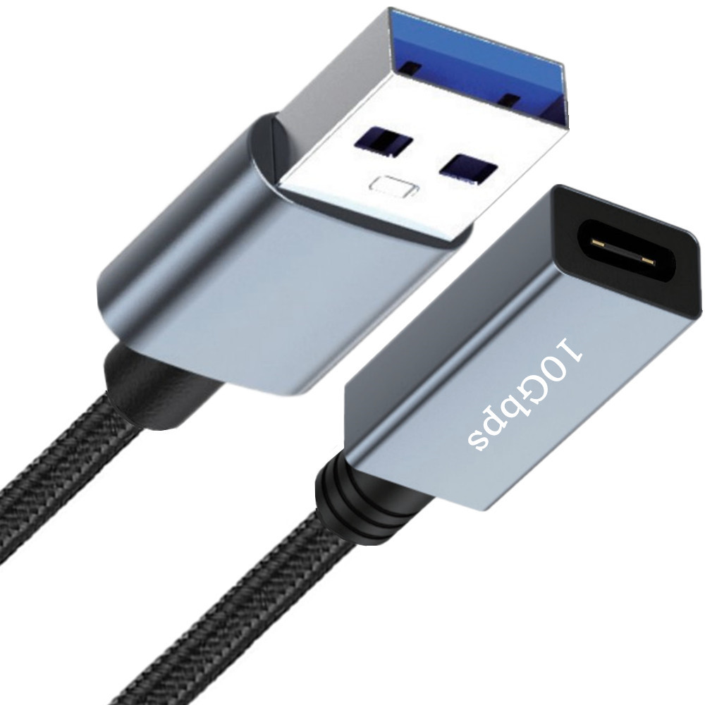 Coiled Usb Cable - USB 3.0 タイプ A オス-メス延長ケーブル ナイロン編組