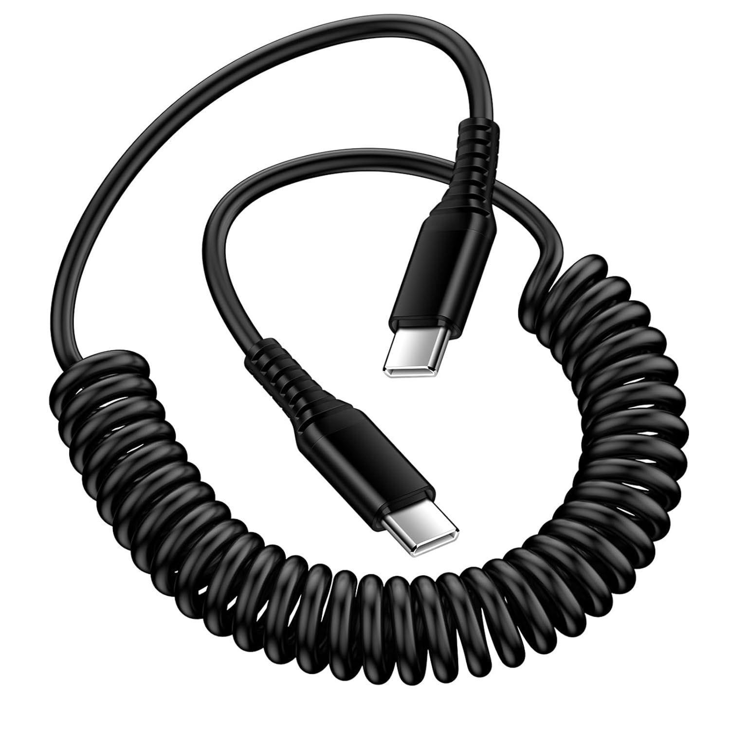 Coiled Usb Cable - Android Auto対応 USB-C to USB-C ケーブル
