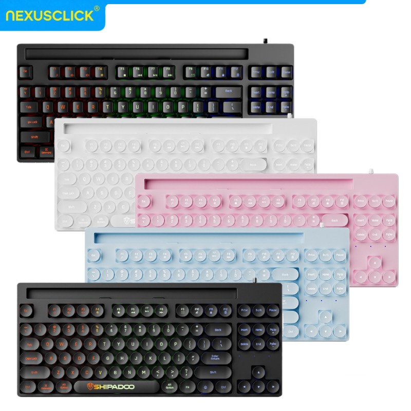 NexusClick ホットセール 87キー バックライト付 - Gaming Keyboard Bundle のレビューと価格