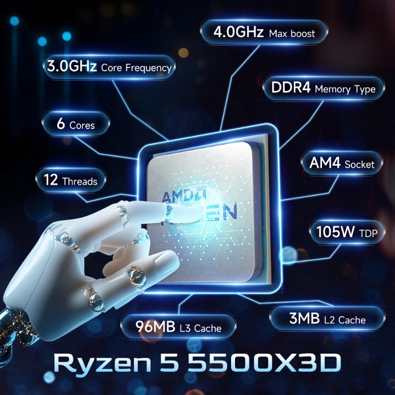 AMD Ryzen 5 5500X3D ゲーミングCPU 3 - Amd Cpu Ryzen 5 のレビューと価格
