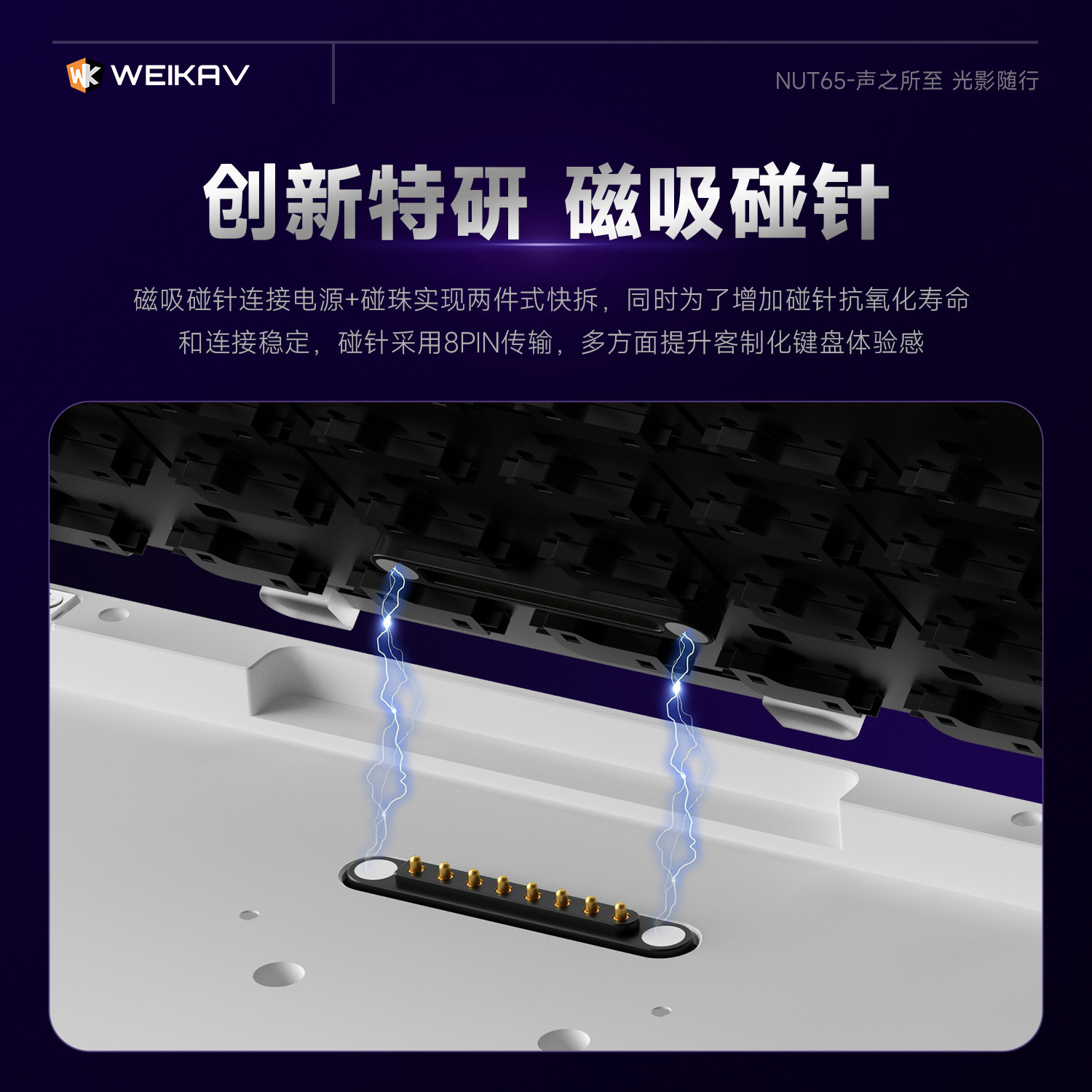 新しい Weikav Nut65 アルミメカニカルキーボード - Gaming Keyboard Nearby のレビューと価格