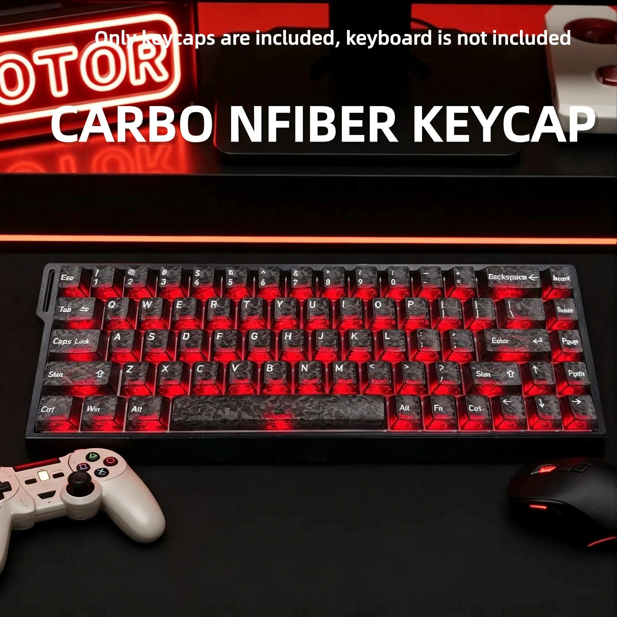 2026 新しい鍛造カーボンファイバー透明キーキャップ 13 - Gaming Keyboard 2026 のレビューと価格