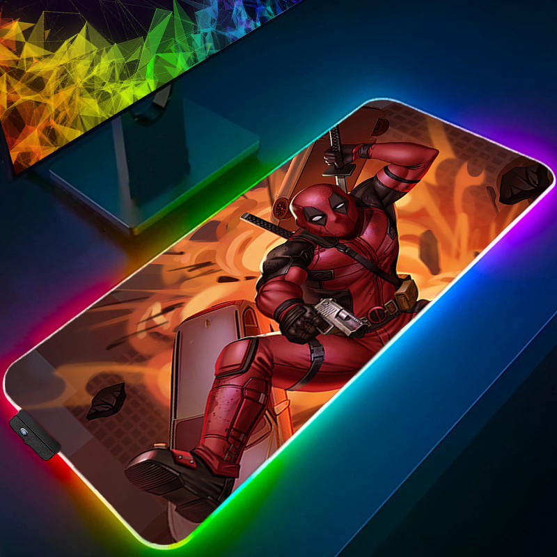 LED マウスパッドゲーミングバックライトロックエッジアニメ - Gaming Keyboard Theme のレビューと価格