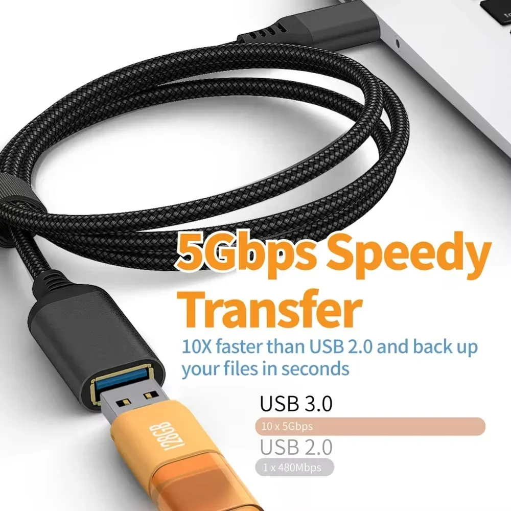 0.5/1/2/3/5m ナイロン編組 USB 3.0 オス - Coiled Usb Cable のレビューと価格