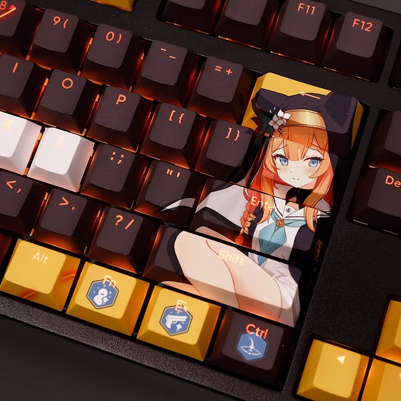 キーボード,ブルーアーカイブ,ロchi,pbt,染料,ベース - Gaming Keyboard Blue のレビューと価格