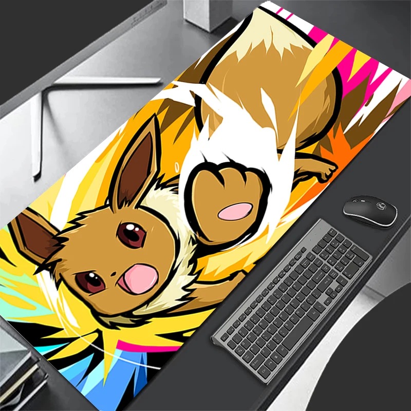 P-ポケモン イーブイ アニメ ゲーミングマウスパッド、拡張 - Gaming Keyboard Theme のレビューと価格