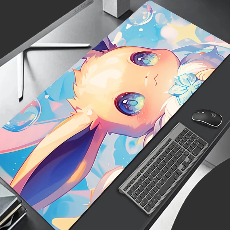 P-ポケモン イーブイ アニメ ゲーミングマウスパッド、拡張 - Gaming Keyboard Theme のレビューと価格