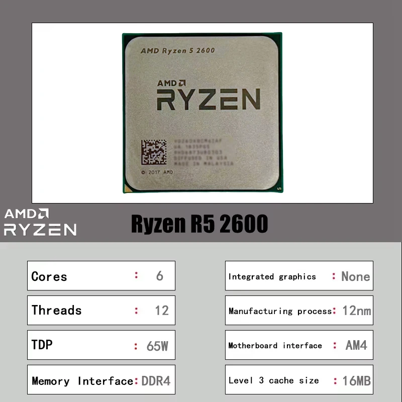 AMD Ryzen 5 R5 2600 3.4GHz 6コア - Amd Cpu Ryzen 5 のレビューと価格