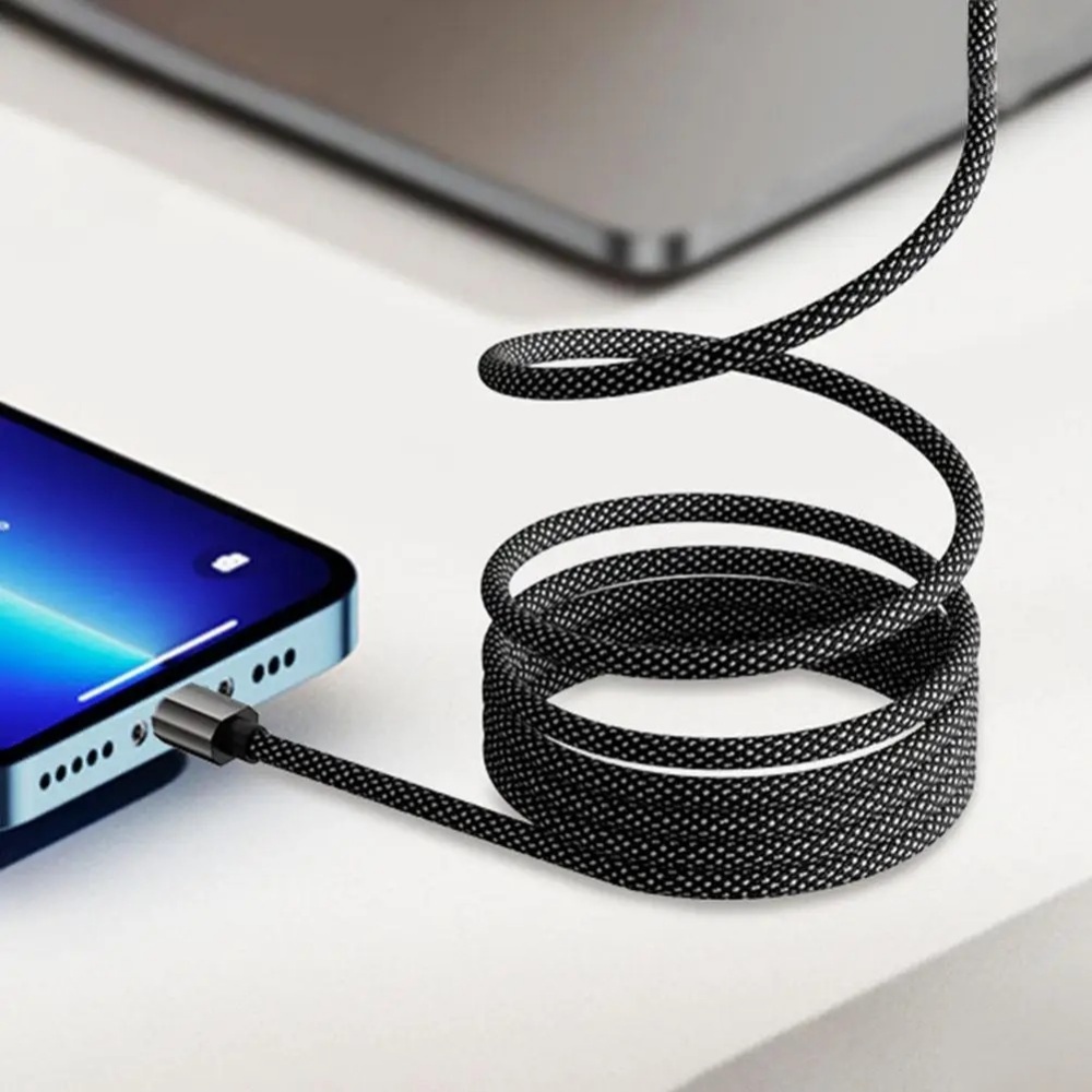 65Wセルフコイリング磁気吸着式USB-C急速充電ケーブル、 - Coiled Usb Cable のレビューと価格