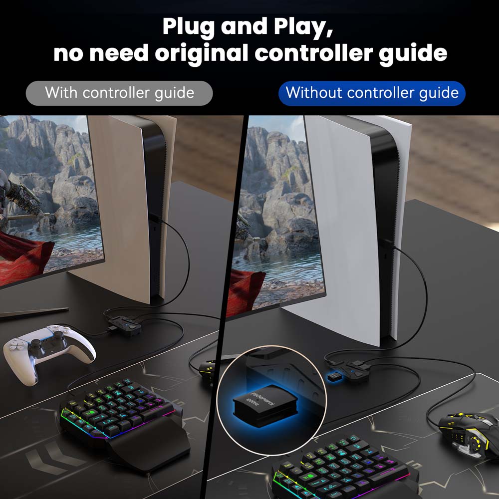 PS5 ゲーミングキーボードマウスコンボ USB タイプ C - Gaming Keyboard And Mouse Combo のレビューと価格