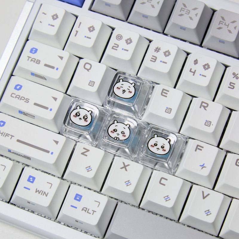 Chiikawa 4 個手作り透明 PC バックライト付きパ - Gaming Keyboard Affordable のレビューと価格