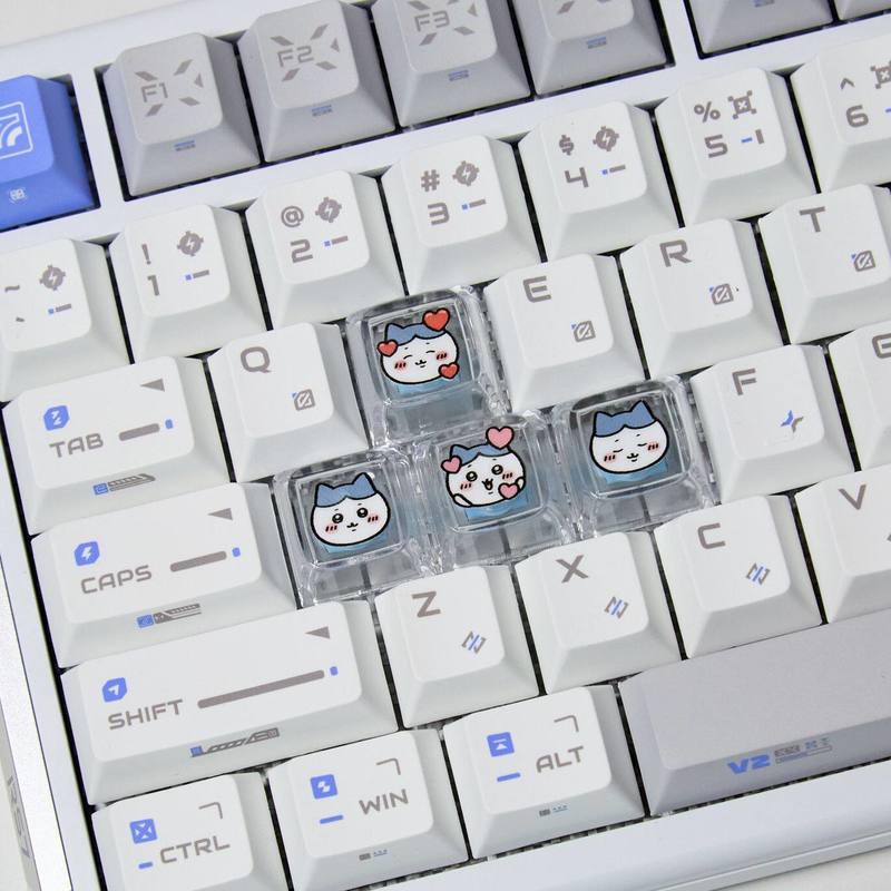Chiikawa 4 個手作り透明 PC バックライト付きパ - Gaming Keyboard Affordable のレビューと価格