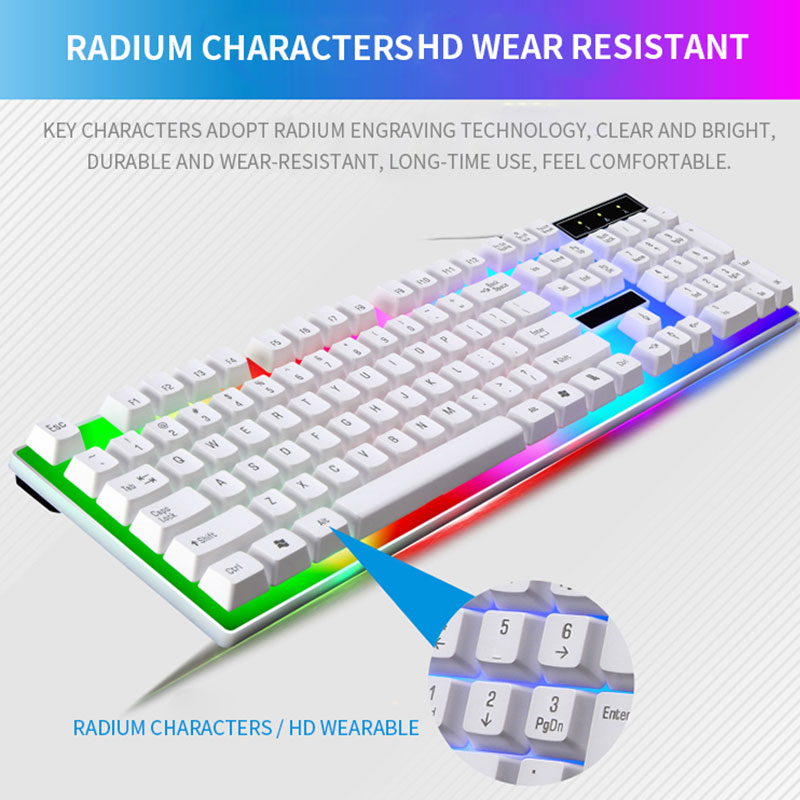 RGBゲーミングキーボードとマウスキット,ゲーマーキーボード - Gaming Keyboard Bundle のレビューと価格