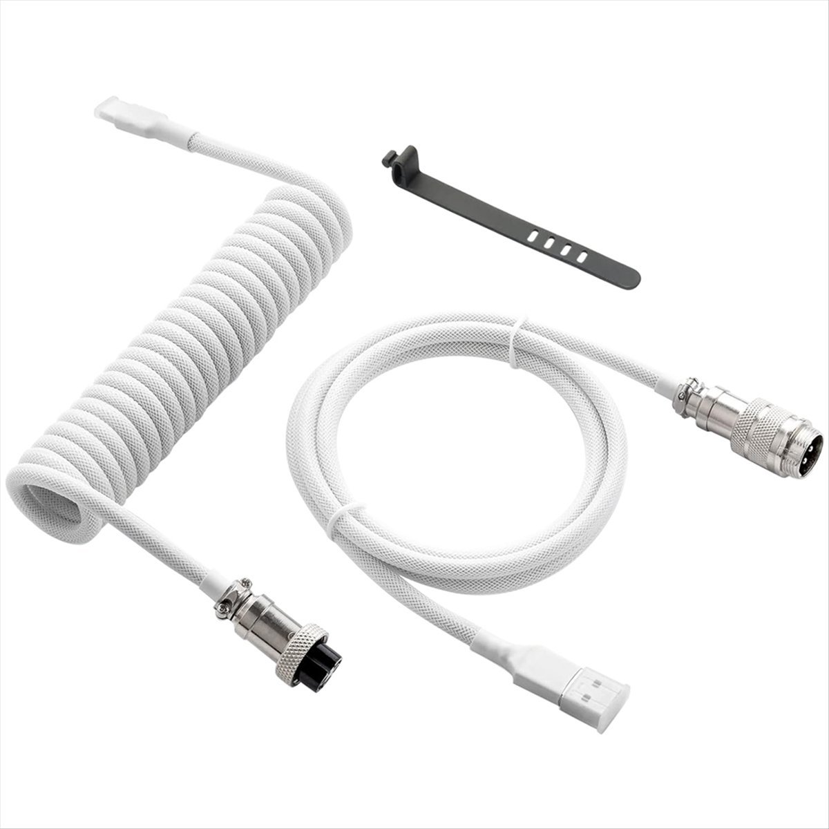 AAAE USB Type-C ゲーミングキーボード用ケーブ - Coiled Usb Cable のレビューと価格