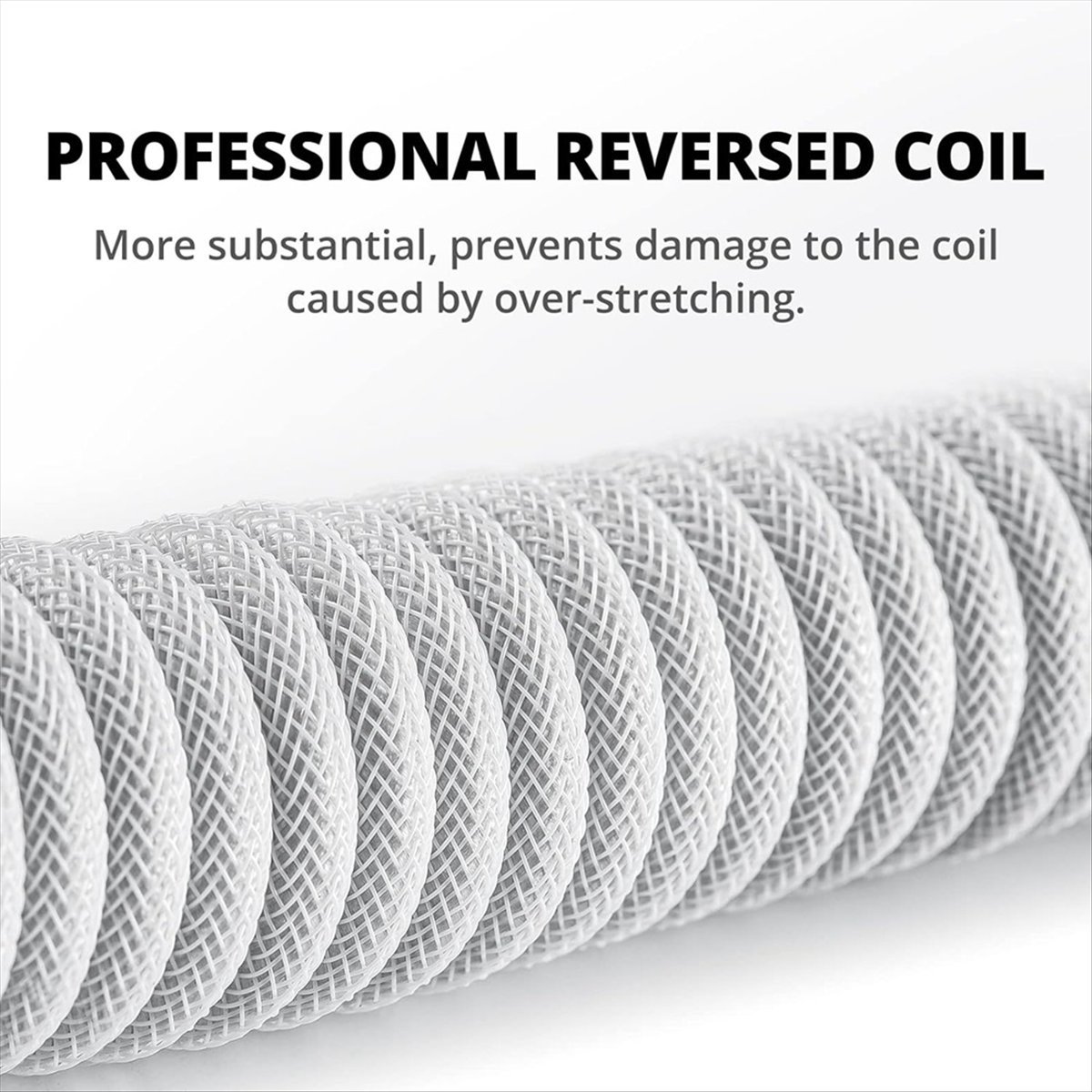 AAAE USB Type-C ゲーミングキーボード用ケーブ - Coiled Usb Cable のレビューと価格