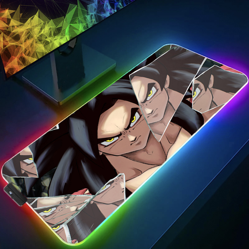 LED マウスパッドドラゴンボールコンピュータラップトップア - Gaming Keyboard Nearby のレビューと価格