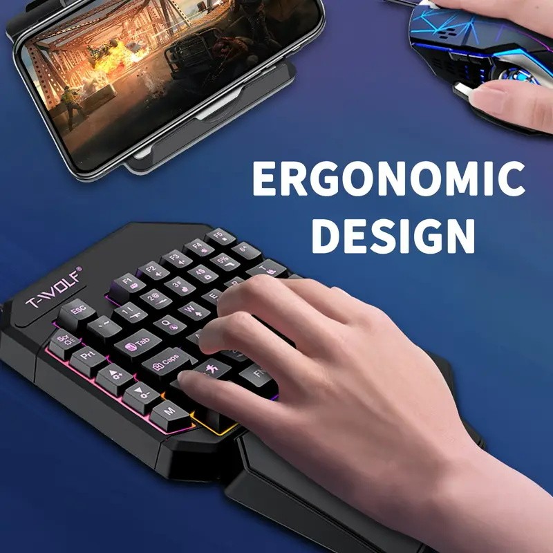 FocusOnPC TF900 2-in-1モバイルゲーミン - Gaming Keyboard And Mouse Combo のレビューと価格