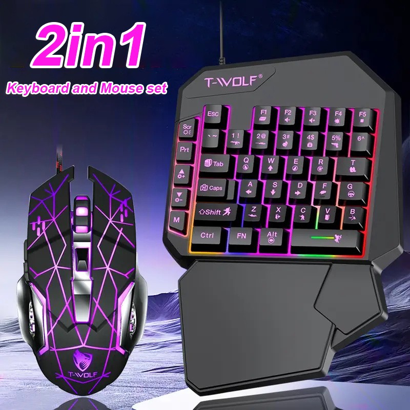 FocusOnPC TF900 2-in-1モバイルゲーミン - Gaming Keyboard And Mouse Combo のレビューと価格