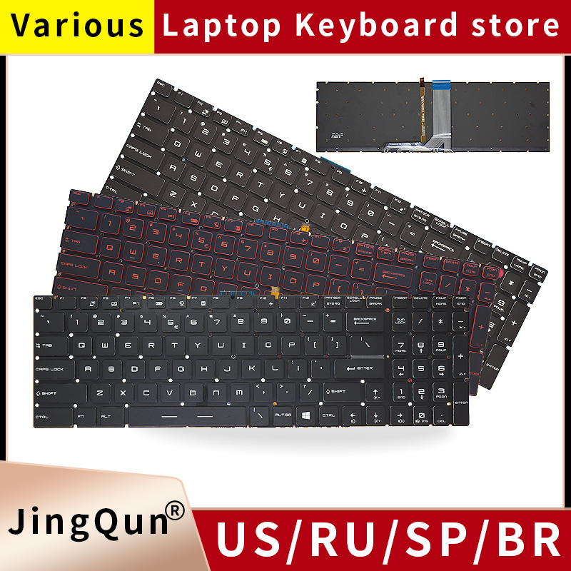 US/RU/SP/FR/TR/AR/NE バックライト付きキ - Gaming Keyboard Backlit のレビューと価格