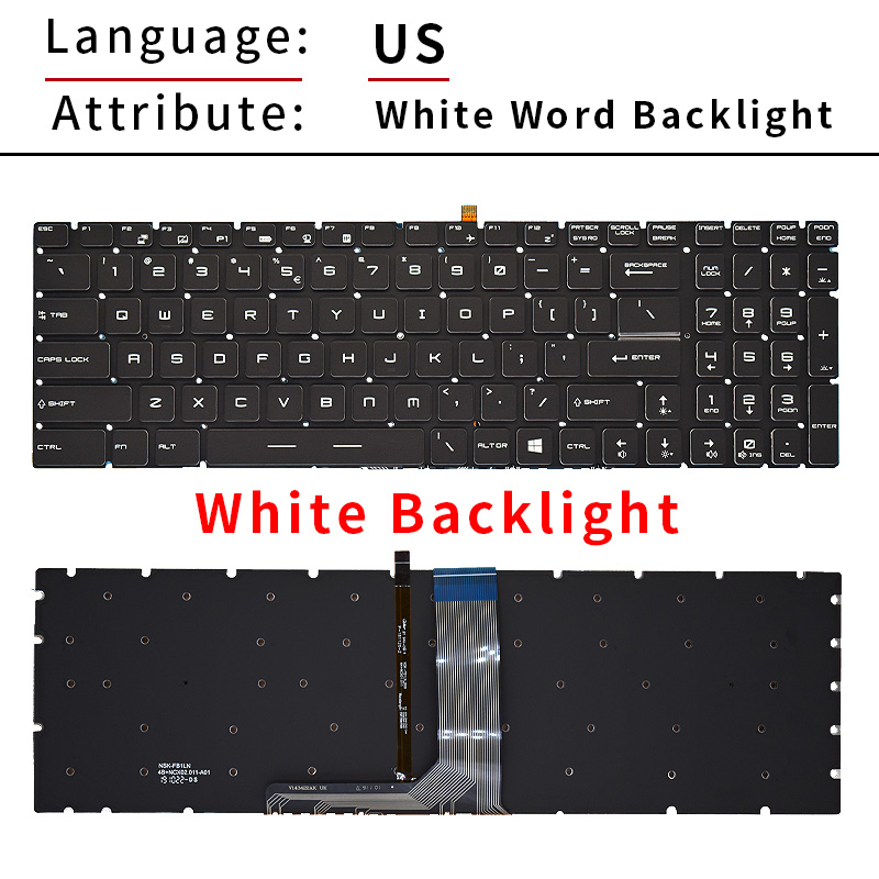 US/RU/SP/FR/TR/AR/NE バックライト付きキ - Gaming Keyboard Backlit のレビューと価格