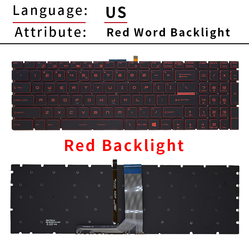 US/RU/SP/FR/TR/AR/NE バックライト付きキ - Gaming Keyboard Backlit のレビューと価格