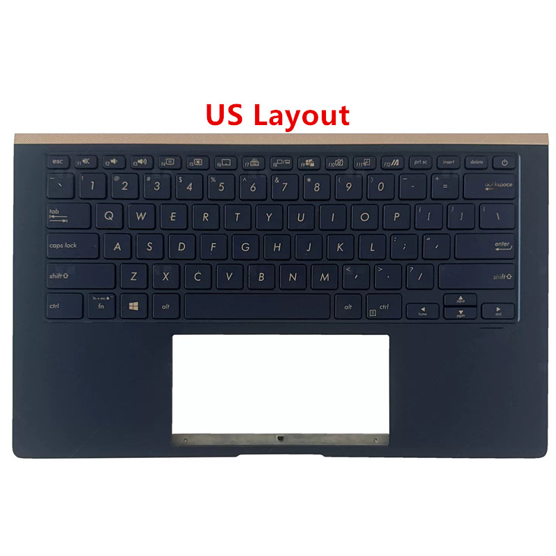 新しいパームレスト US キーボード バックライト付き AS - Gaming Keyboard Backlit のレビューと価格