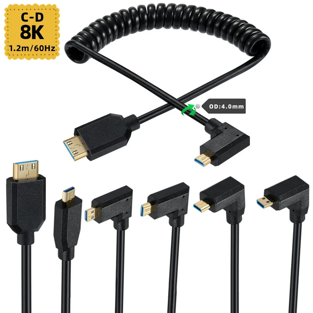 2.1バージョン 8K@60Hz 4K@120Hz マイクロ - Coiled Usb Cable のレビューと価格