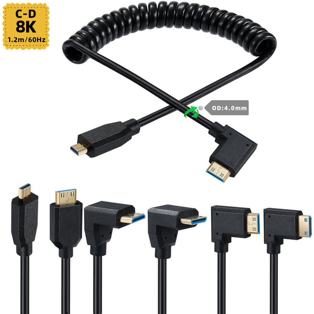 2.1バージョン 8K@60Hz 4K@120Hz マイクロ - Coiled Usb Cable のレビューと価格