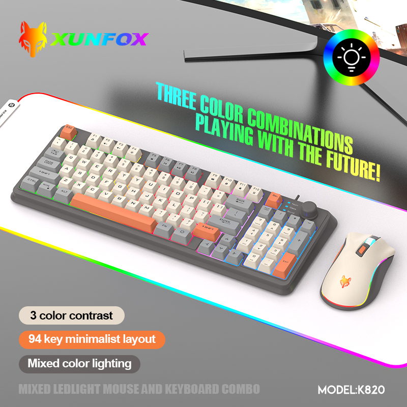 USBケーブル付きキーボードとマウスのセット,照明付き,デス - Gaming Keyboard And Mouse Combo のレビューと価格