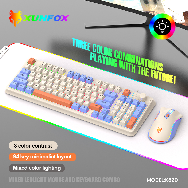 USBケーブル付きキーボードとマウスのセット,照明付き,デス - Gaming Keyboard And Mouse Combo のレビューと価格
