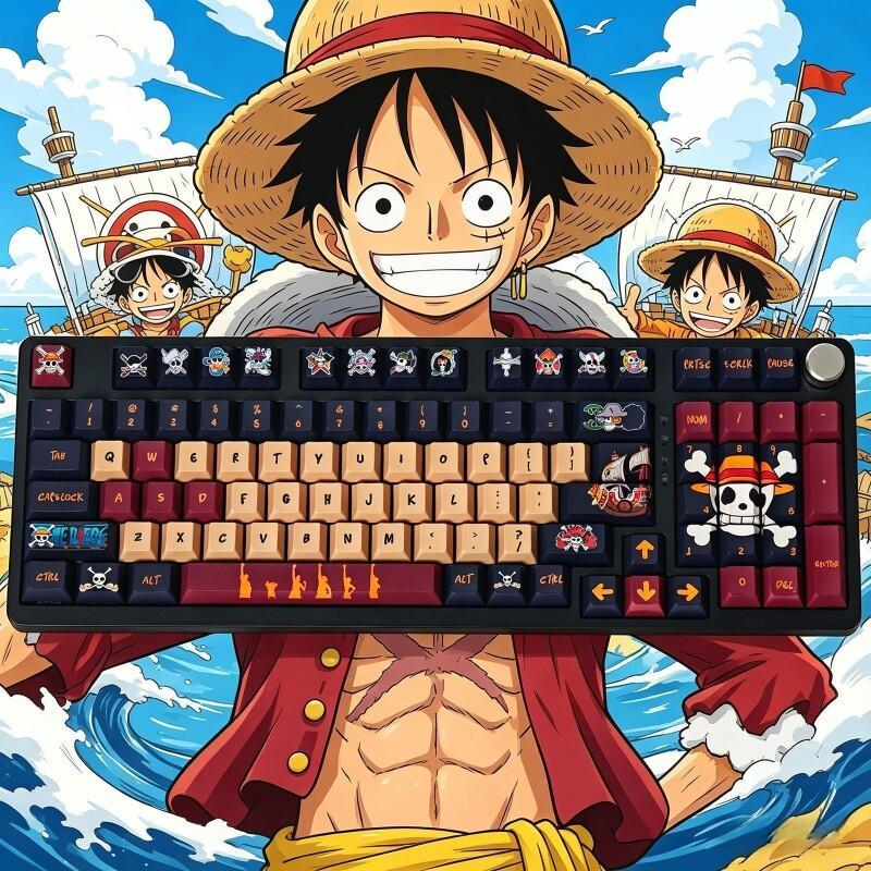 バンダイワンピースモンキー D. ルフィキーキャップセット  - Gaming Keyboard Theme のレビューと価格