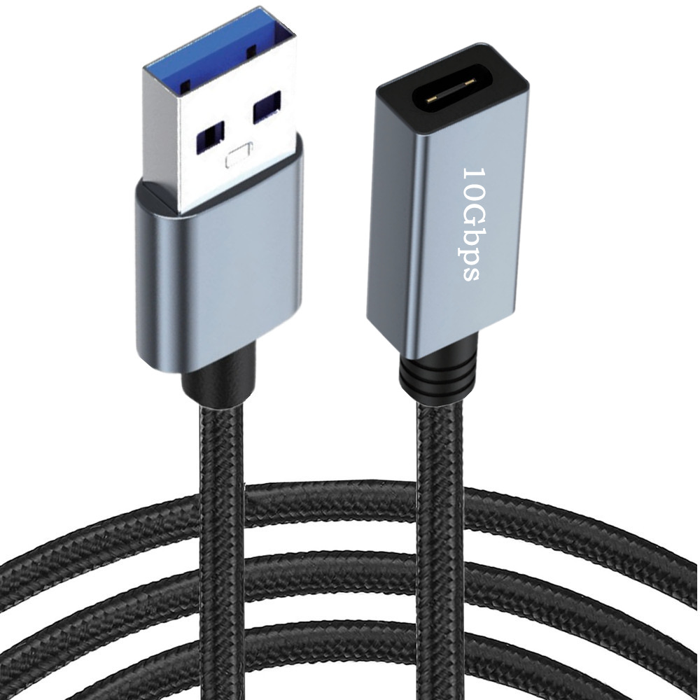 USB 3.0 タイプ A オス-メス延長ケーブル ナイロン - Coiled Usb Cable のレビューと価格
