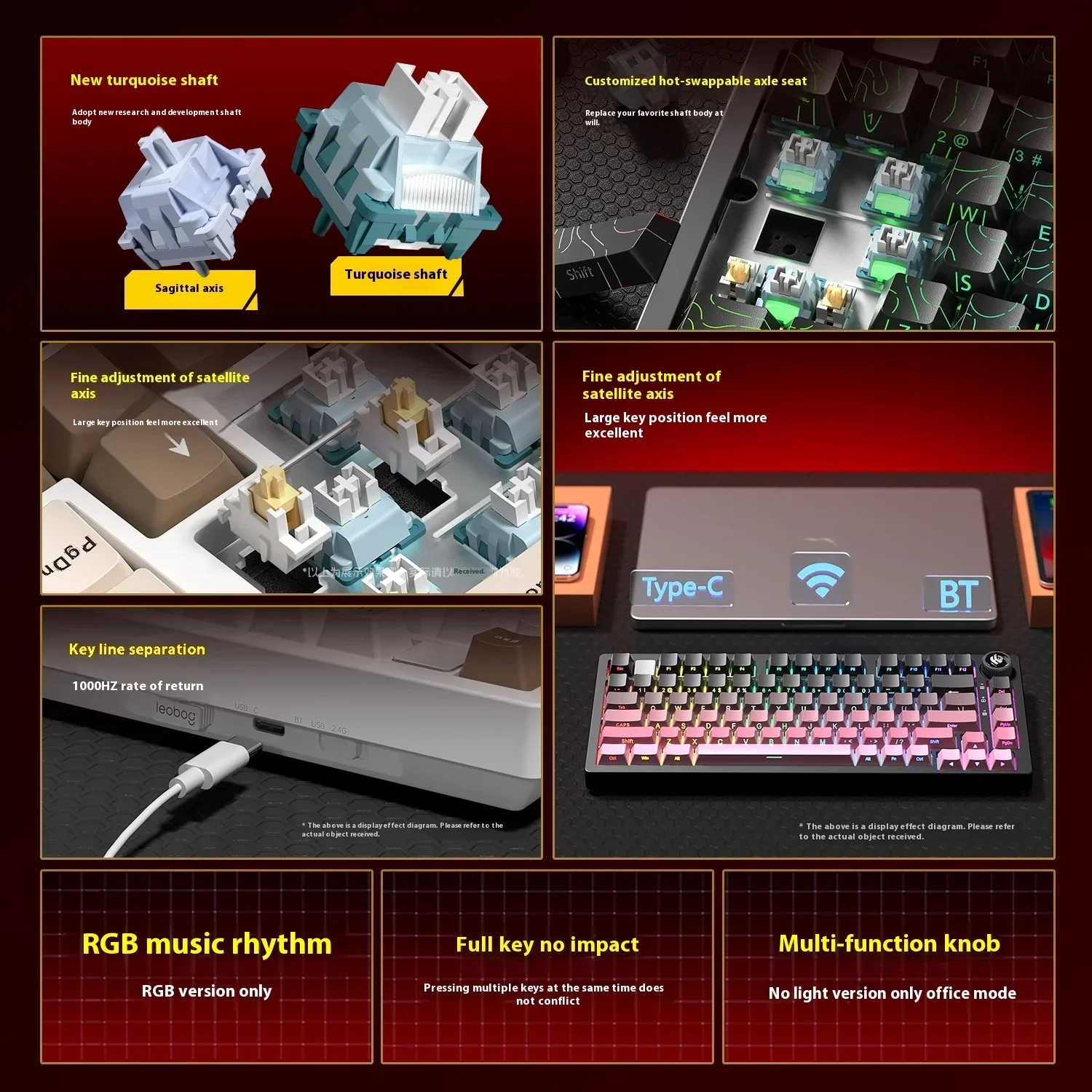 Leobog Hi75C Hi75 Hi75C プロアルミワ - Gaming Keyboard Bundle のレビューと価格