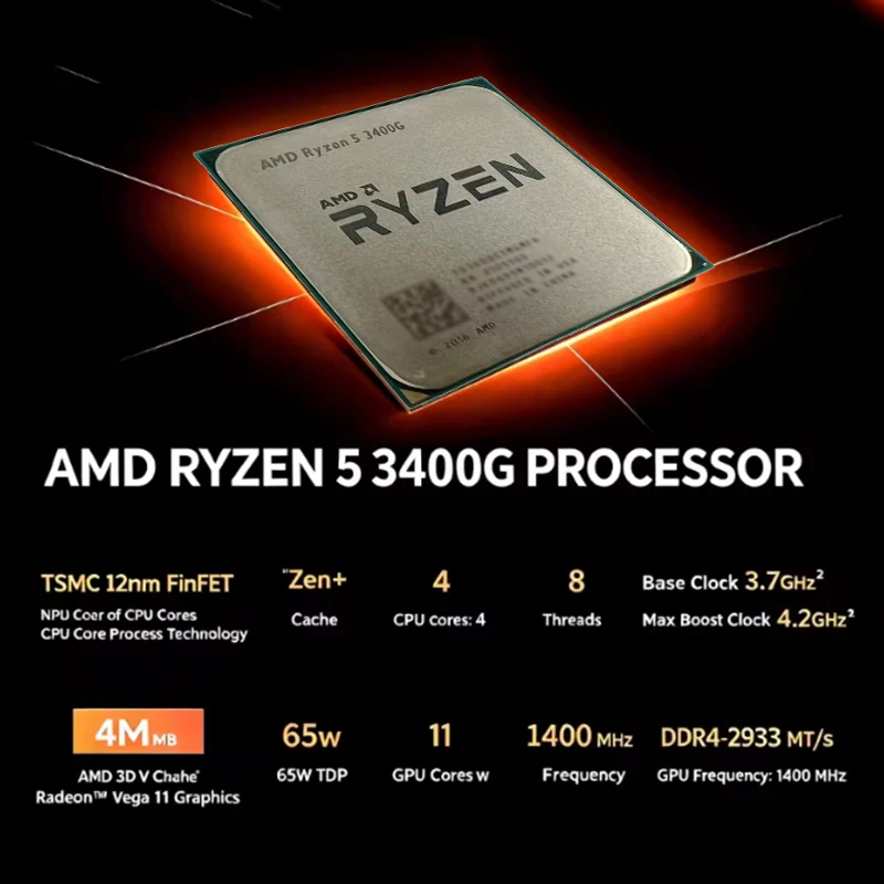AMD Ryzen 5 3400G AM4 デスクトップCP - Amd Cpu Ryzen 5 のレビューと価格
