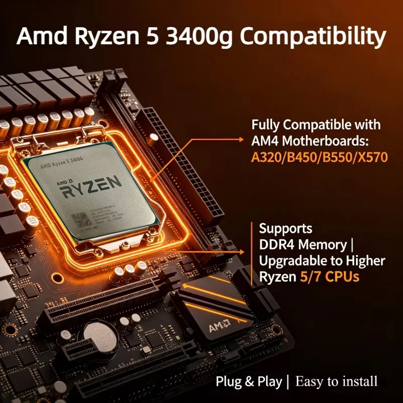 AMD Ryzen 5 3400G AM4 デスクトップCP - Amd Cpu Ryzen 5 のレビューと価格